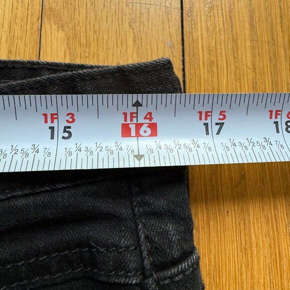 Rockstar Original Size 34 Mens Oscar Black Knee Slit 5 Pocket Straight Fit Jeans - Picture 8 of 15